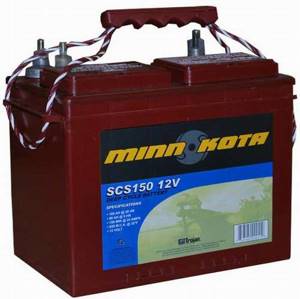 Battery for boat motors