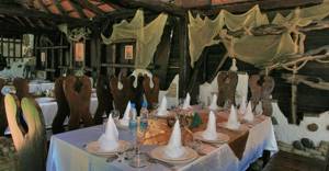 Banquet table in the Fisherman&#39;s Village