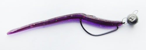 Worm on offset hook