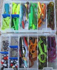 jig silicone and rubber for pike perch