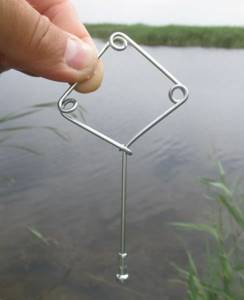 Factory made diamond from a bicycle spoke