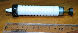 fluoroplastic syringe for casting silicone baits