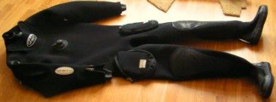 Wetsuit on the floor
