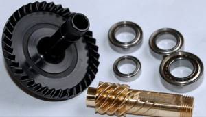 Main pair of coils and bearings