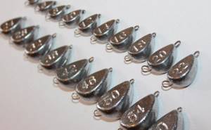 Sinkers for fishing