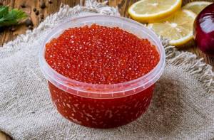 Sockeye salmon caviar