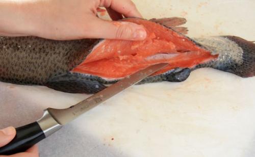 How to properly salt red fish at home
