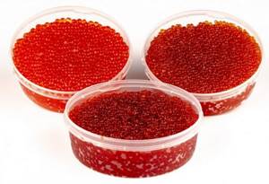 Red caviar of various fish