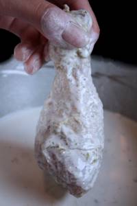Chicken in fermented milk batter