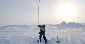 Ice drill winter fishing