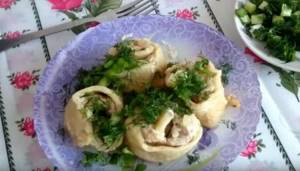 Lazy dumplings with minced fish