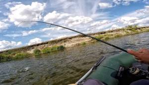 Fishing with a wabik