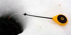 Ice fishing hole