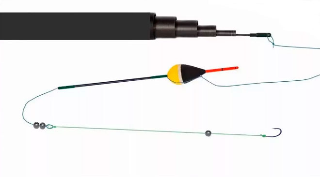 Fly fishing rod for crucian carp