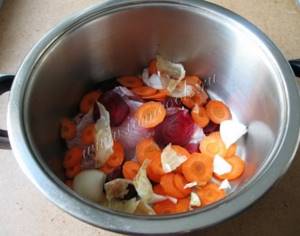 Carrots with onions
