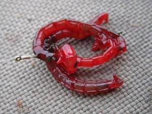 Bloodworm on a hook
