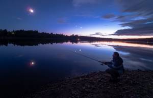 Ночная рыбалка на леща