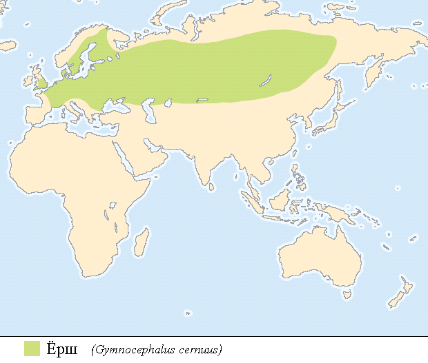 Habitat of Ruff in Eurasia