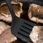 Frying cod in a pan