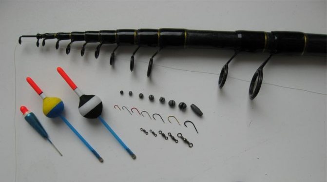 Fishing rod equipment for summer fishing