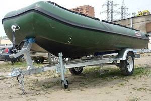 Inflatable boat trailer