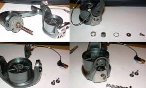 Disassembling the spinning reel stage 2
