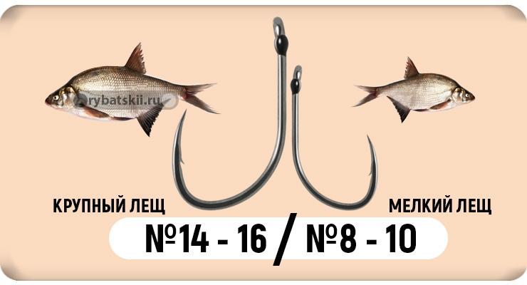 Hook sizes for bream