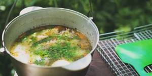 Recipe for pike fish soup with vodka and millet