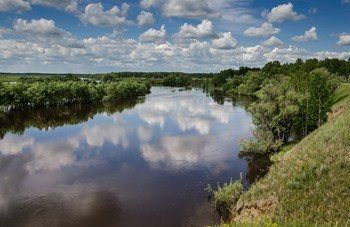 Река Омь фото
