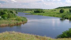 The Sura River in Ukraine.