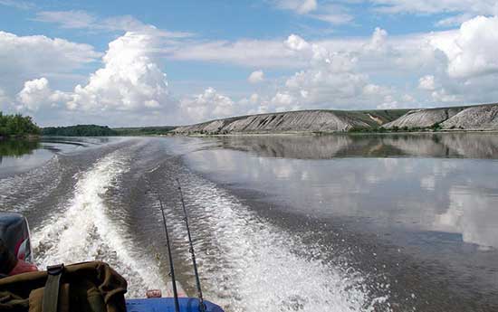 Fishing on the Don in the Volgograd region