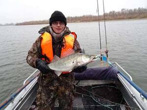 Fishing on the lower Volga