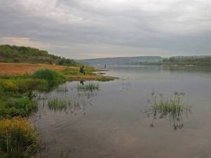 Fishing on the Oka in the Serpukhov region