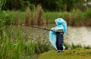Рыбалка под дождем