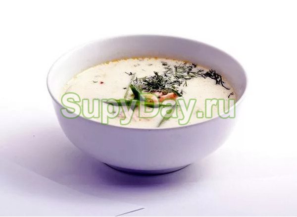 Рыбный суп со сливками по-фински с куркумой