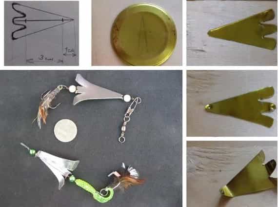 Homemade spinner for pike - Drawing