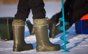 Winter fishing boots