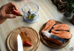 Salmon shish kebab and the most delicious marinade recipes