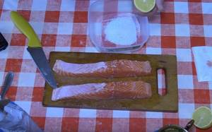 salted trout with lemon juice