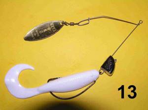 Spinnerbait with silicone