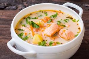 Finnish trout soup with cream: ingredients, recipe