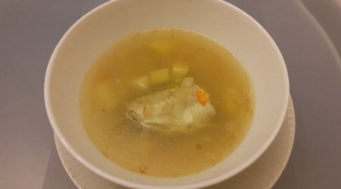 Суп из рыбы минтай с рисом и картошкой