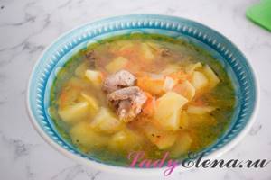 Soup with canned fish photo recipe