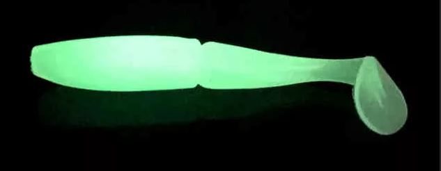 Glowing silicone baits