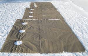 Do-it-yourself warm floor for a winter tent
