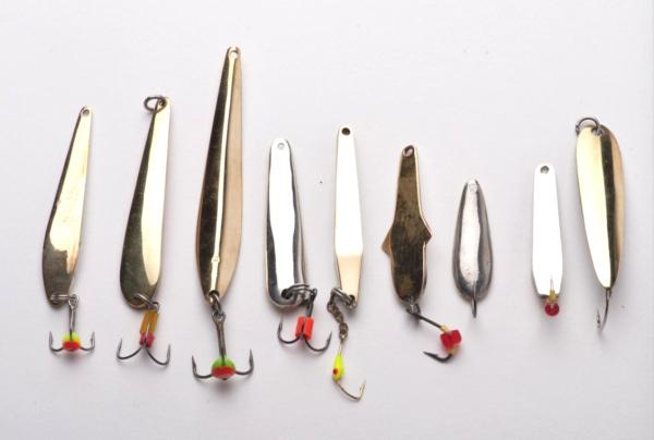 Typical lures for perch fishing in winter