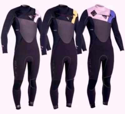 Three wetsuits