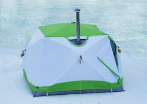 Insulated winter tent LOTUS Cube Thermo with heating stove