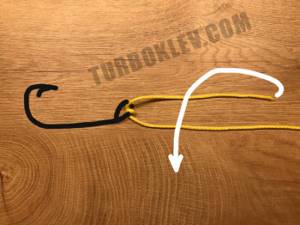 Grinner knot - binding scheme. Step 3 