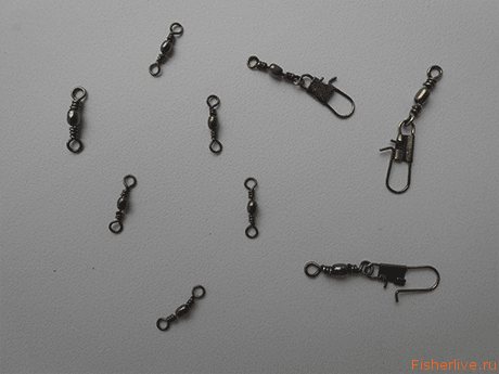 Swivels and carabiners